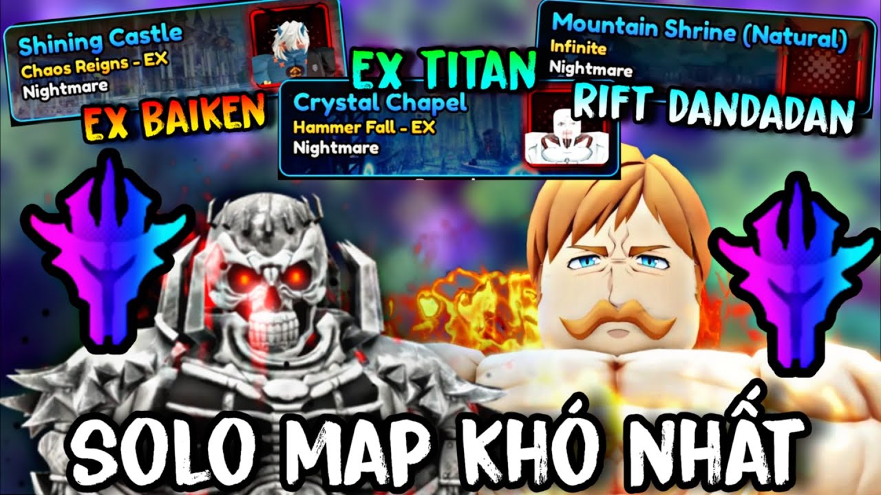 Thử Thách Monarch The King Và Escanor Solo Tất Cả Map Khó Nhất Trong Anime Vanguards - Liệu Có WIn ?