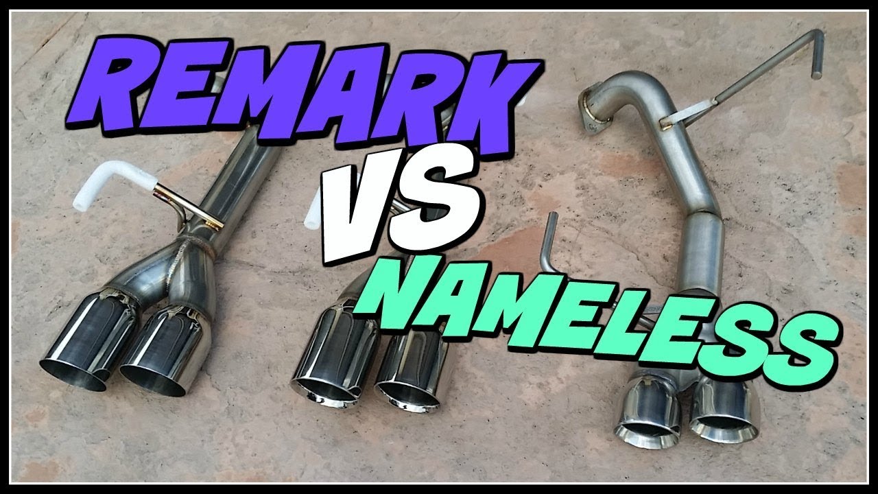 NAMELESS vs REMARK MUFFLER DELETE 2015-2020 SUBARU WRX / STi