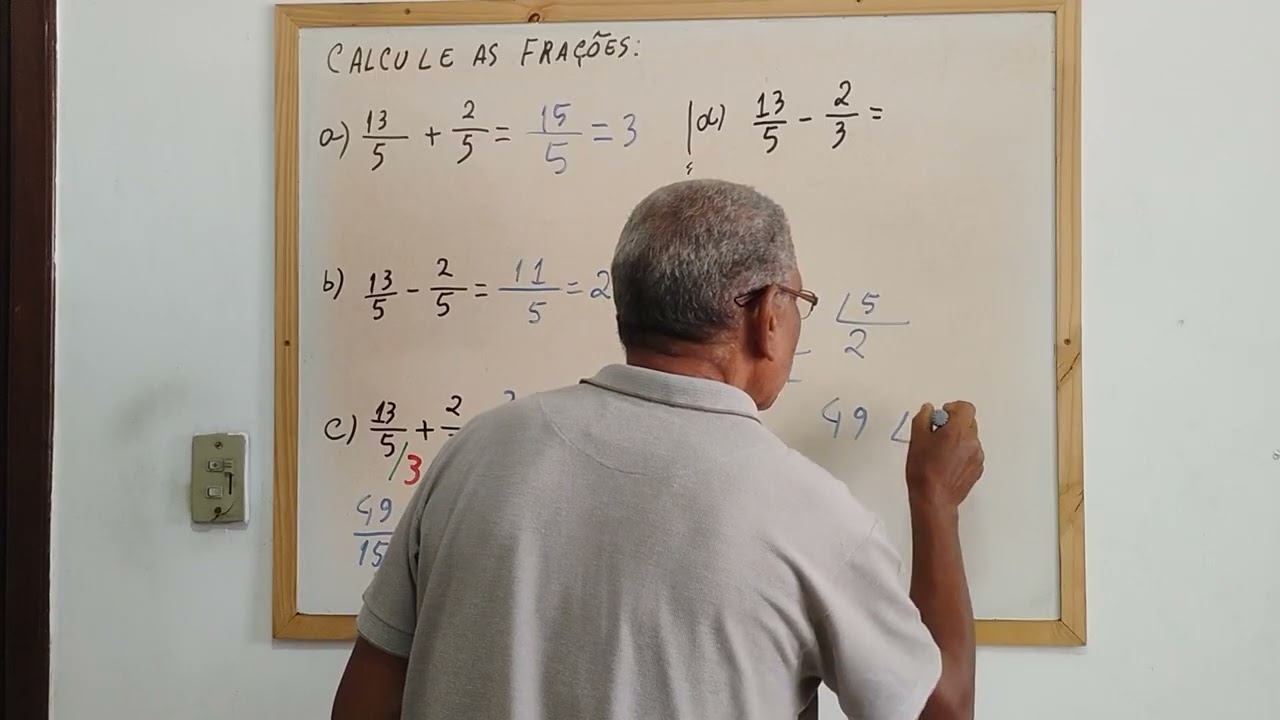Frações Adição e Subtração.
