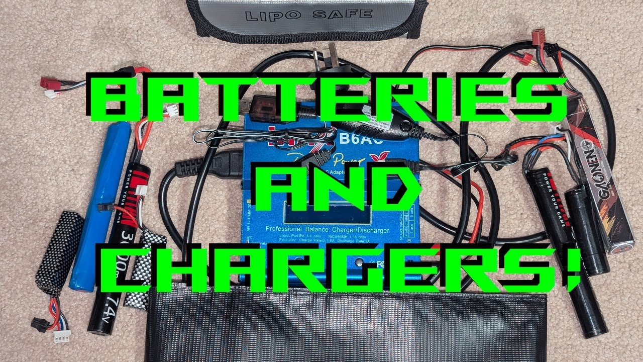 Battery Care and Chargers for Gel Blaster