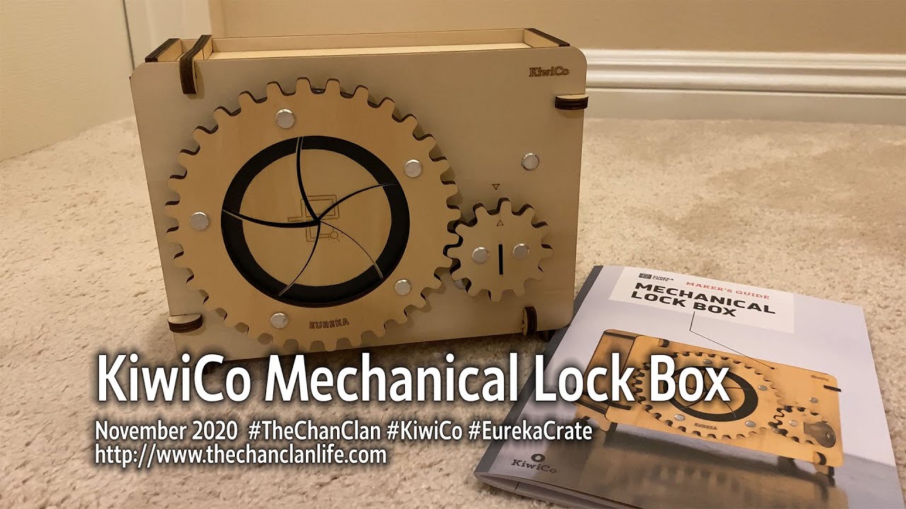 TheChanClan: KiwiCo Mechanical Lock Box Review and Demo - Eureka Crate November 2020