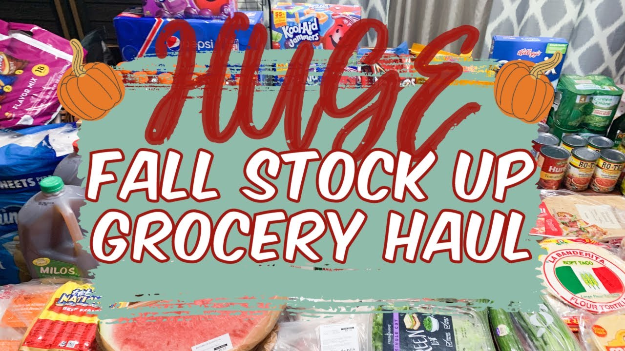 🛒 $340 FALL STOCK UP GROCERY HAUL | TARGET, PUBLIX AND SAM’S CLUB HAULS!