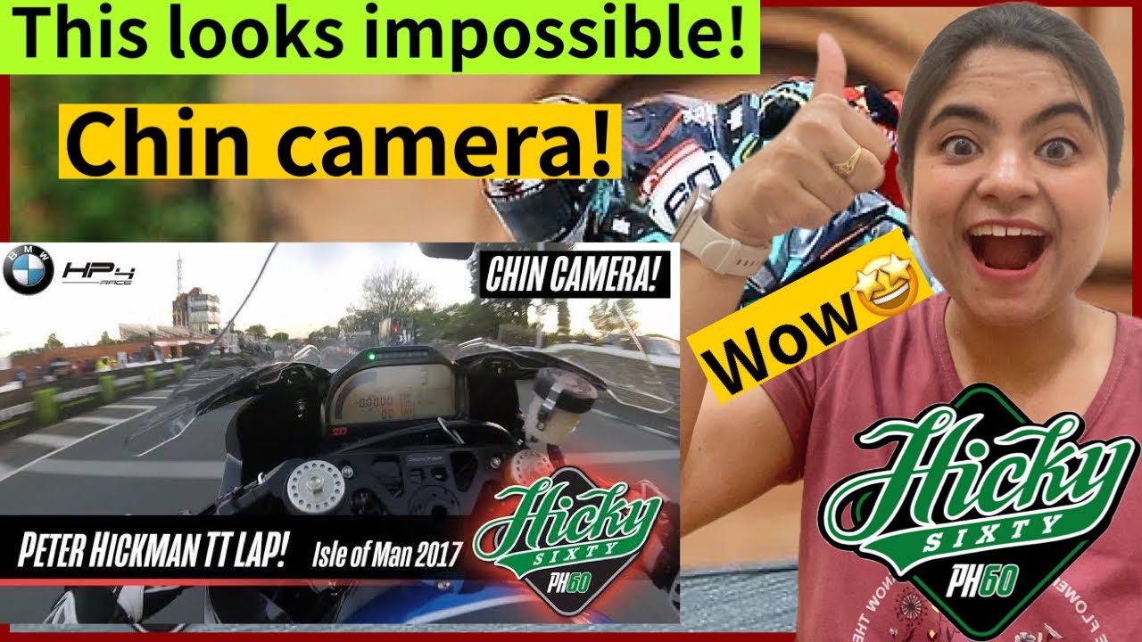 Indian Reacts To PETER HICKMAN BMW HP4 RACE | IOMTT I Chin Camera full lap!