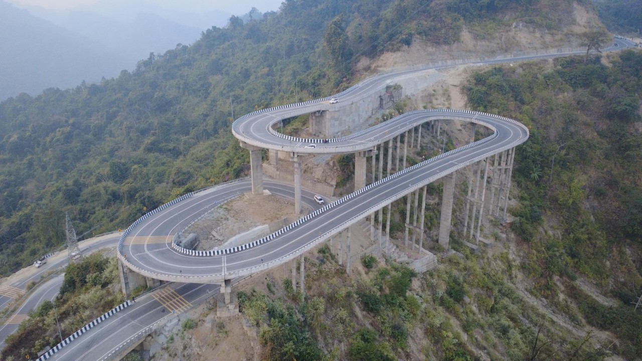 Bagrakote Loop Bride aerial view
