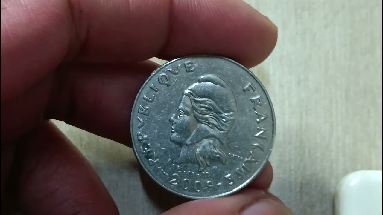 20 Francs  form New Caledonia 2009 