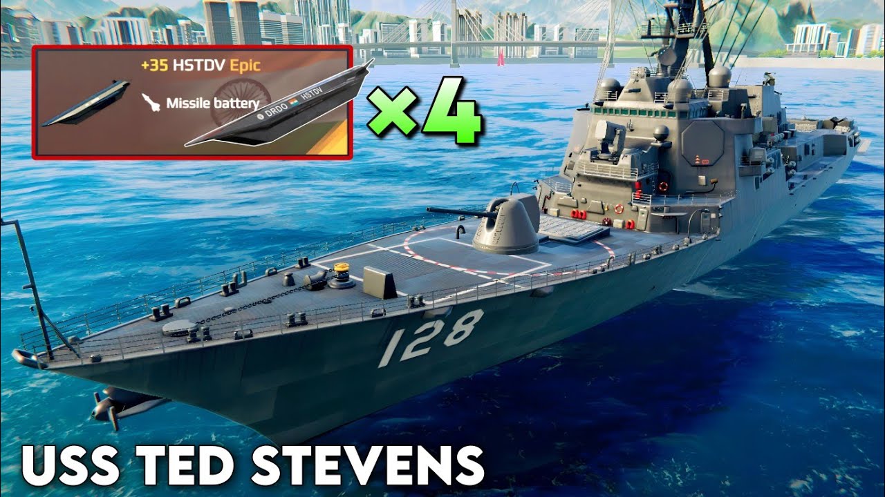 Uss Ted Stevens With - HSTDV × 4 Loadout Enemies Disappear in Seconds! 😈