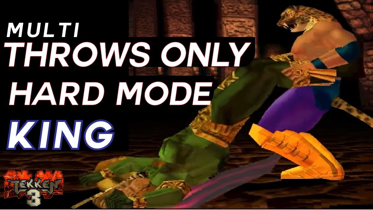 Beating Hard Mode with King Multi Throws only in Tekken 3