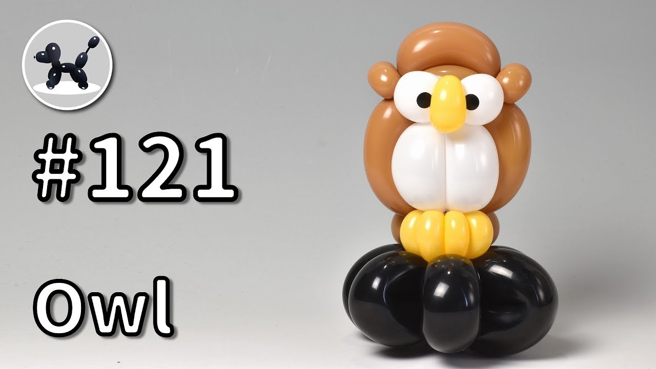 Owl - How to Make Balloon Animals #121 / バルーンアートの作り方 #121 (フクロウ)