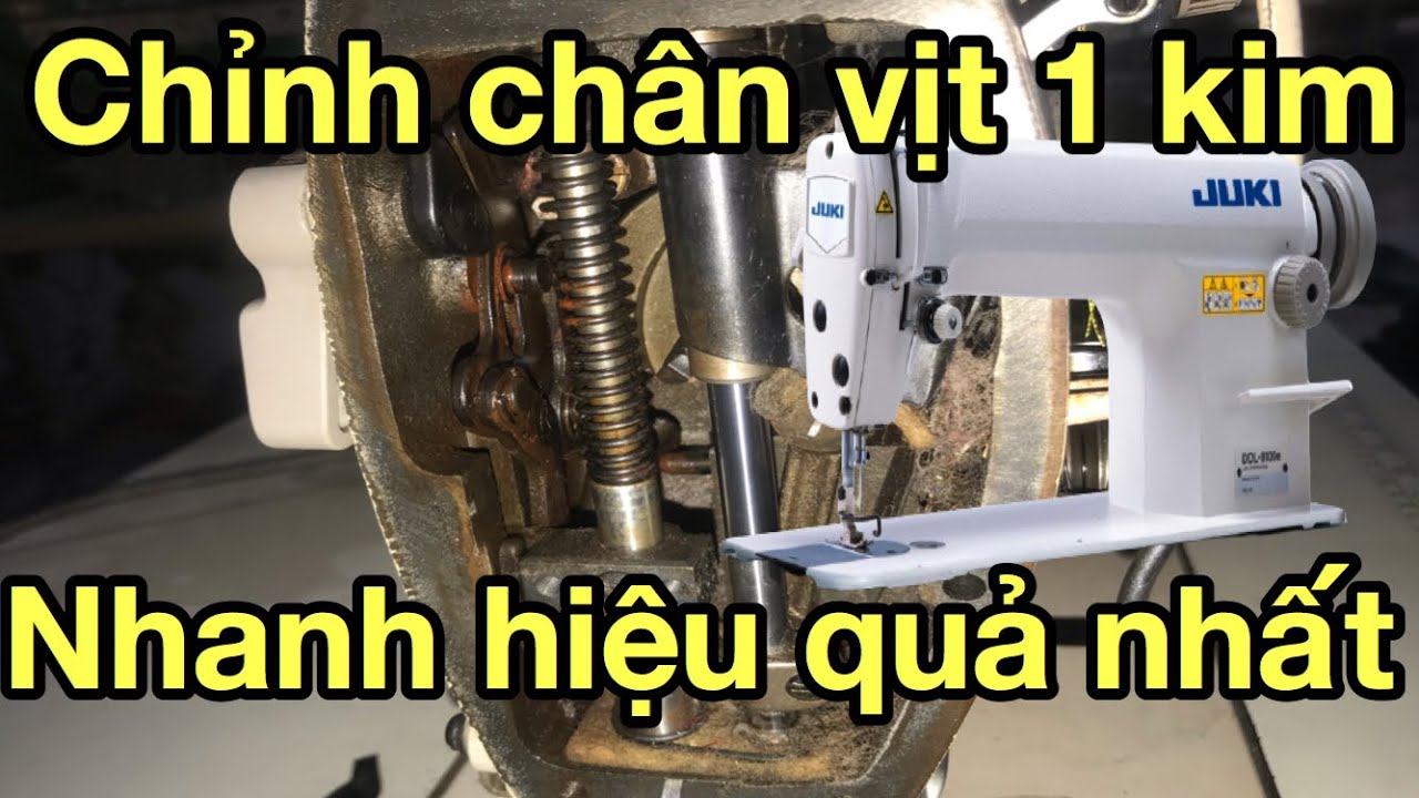 Chỉnh chân vịt máy may -chỉnh trụ chân vịt ,chỉnh độ nén máy 1 kim | #Quynhmaymay