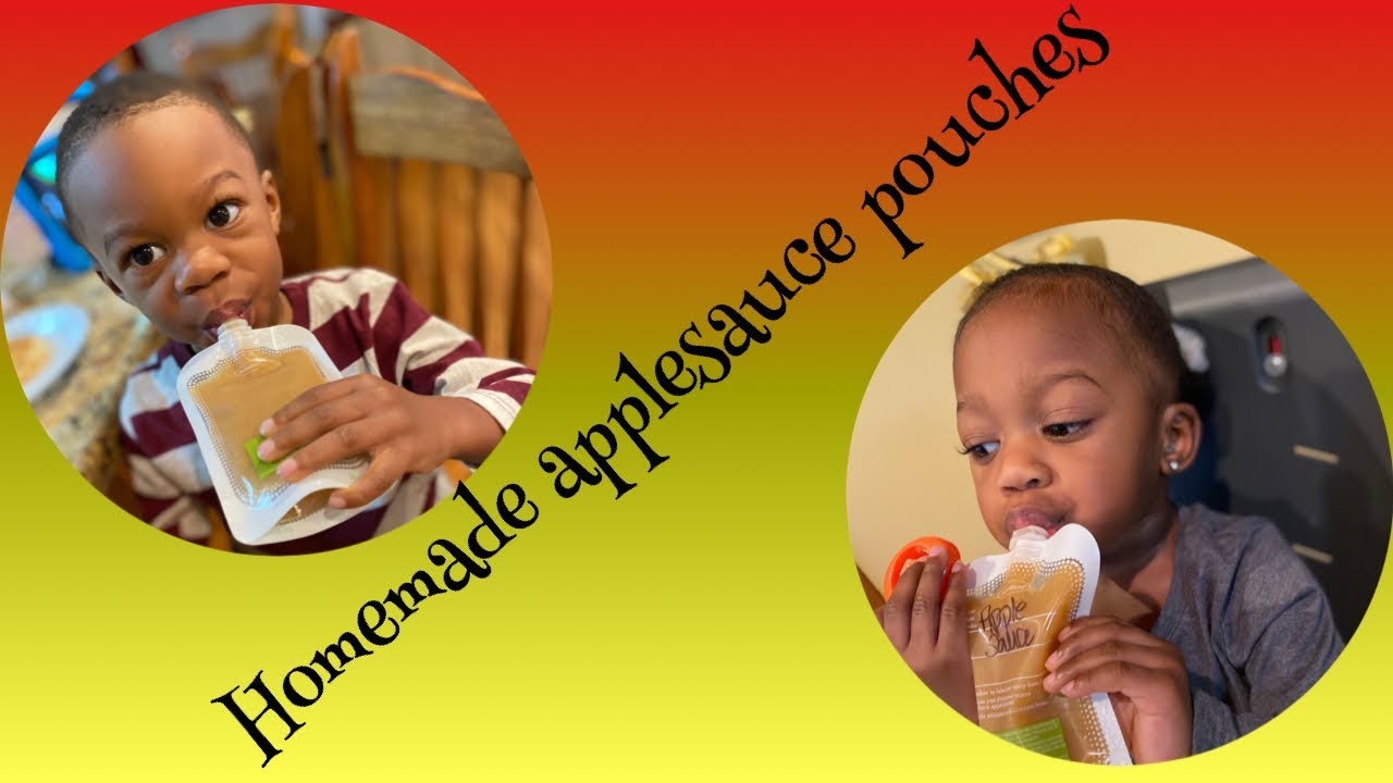 Homemade apple sauce pouches for my kids!!!