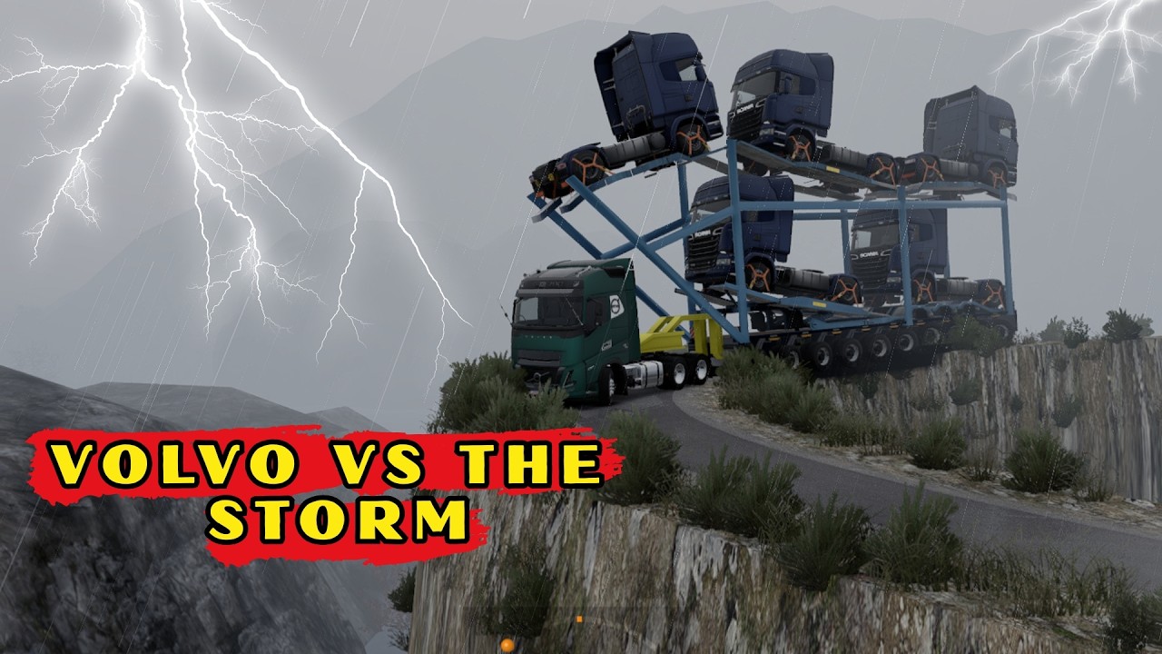 Volvo Storm Transport – Surviving the World’s Most Dangerous Road | ETS2