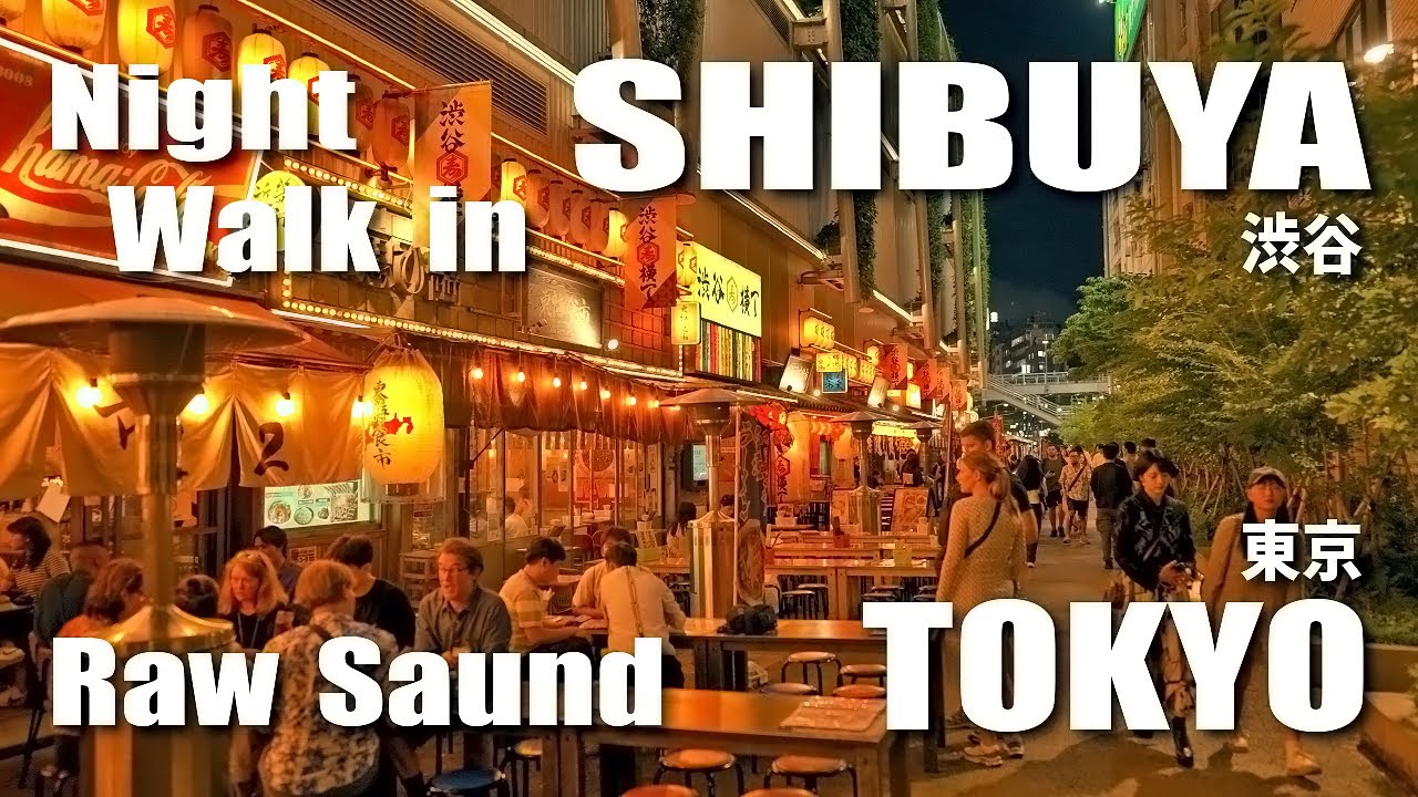 渋谷 / Night walk in Shibuya, Tokyo, Raw Sound (October 4, 2024)