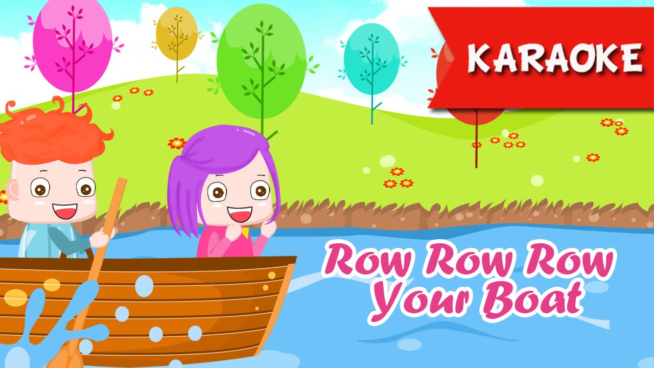 Row Row Row Your Boat Karaoke with lyrics | Nursery Rhymes Songs