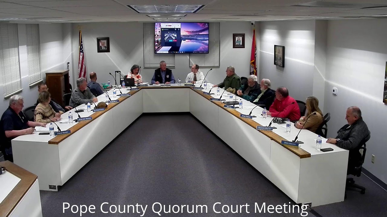 Pope County Quorum Court  Meeting - April 3rd, 2025