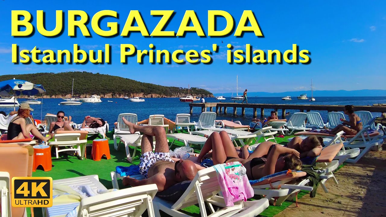 Burgazada walking tour 4K UHD | Princes Islands Istanbul Turkey