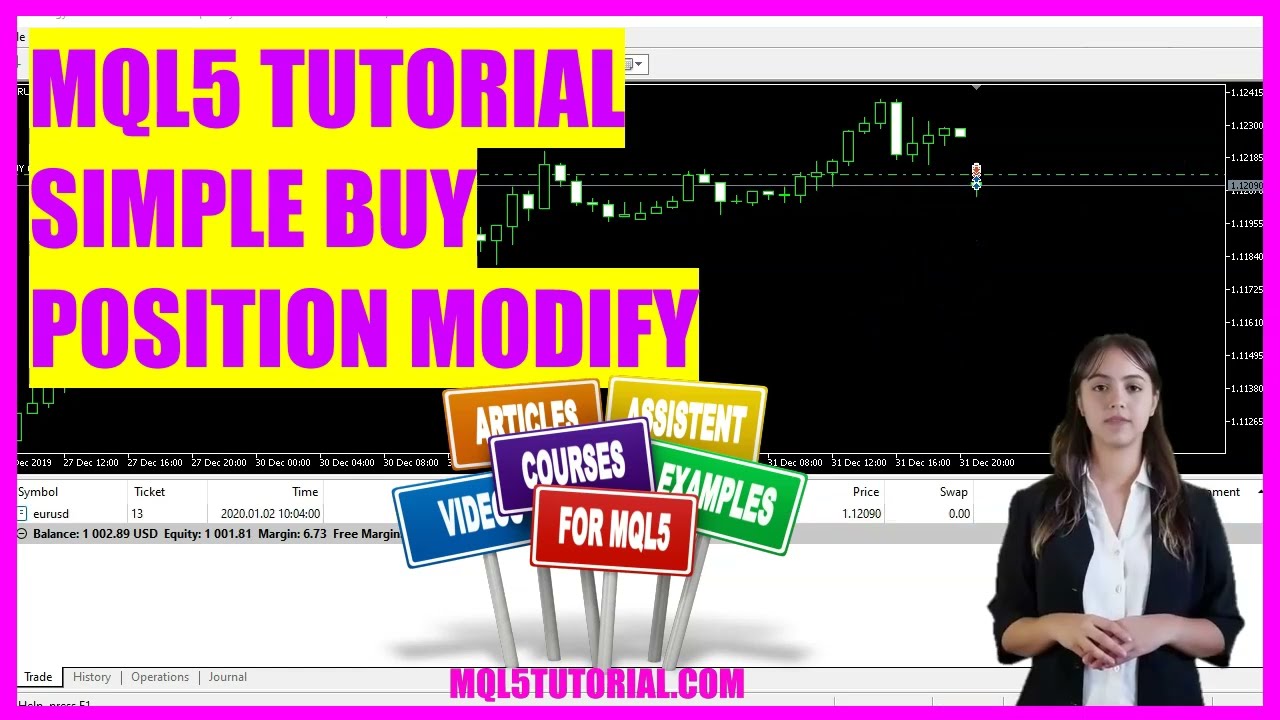 MQL5 Tutorial - Simple Buy Position Modifier (in 4 min)
