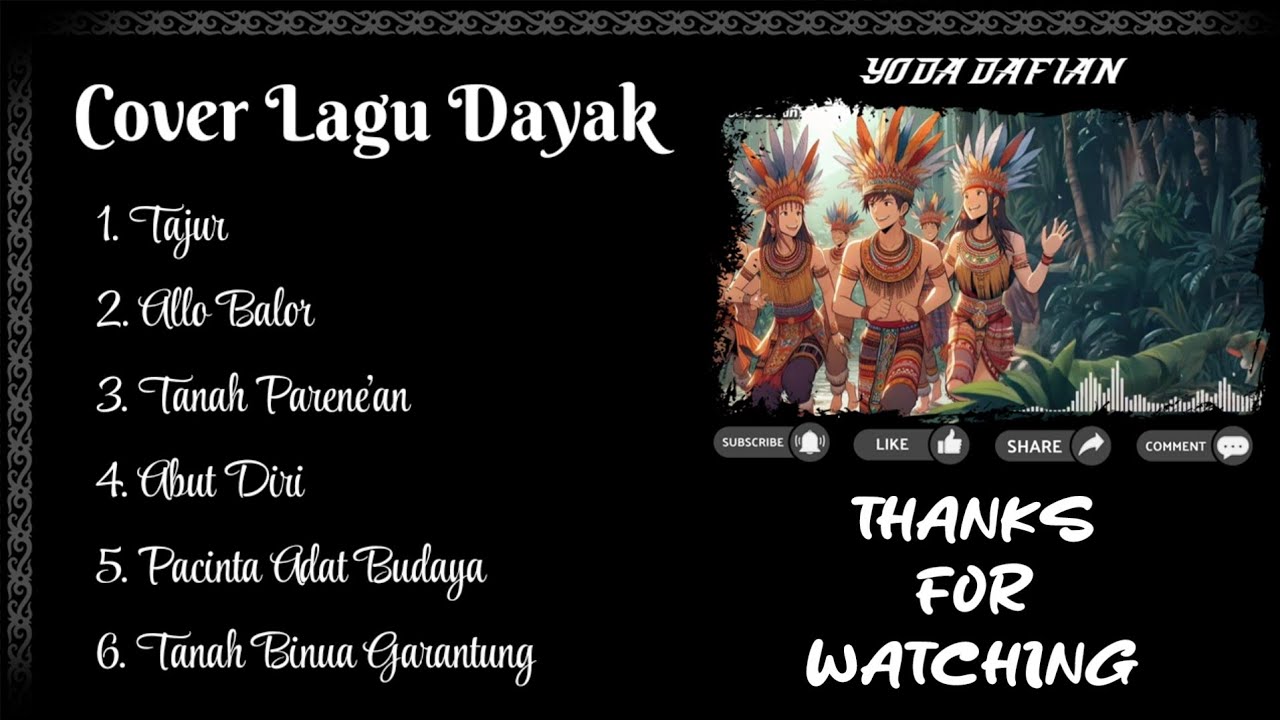 Lagu dayak cover by yoda dafian