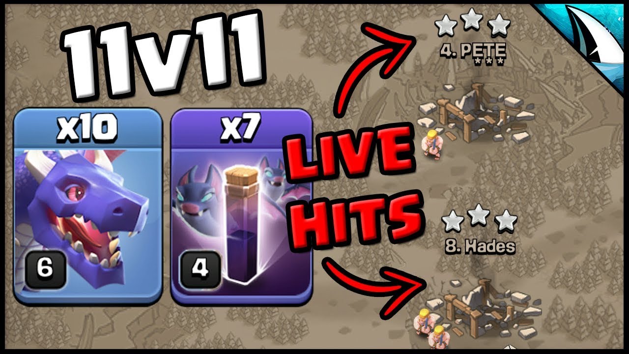 *LIVE* TH11 DragBat War Attacks - Attempt for Fresh 6 Pack | Clash of Clans