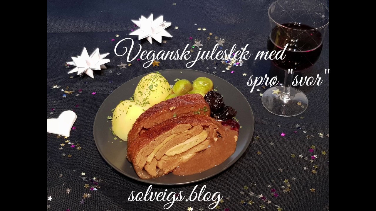 Vegansk julestek med sprø svor