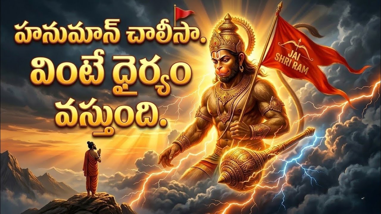 శ్రీ హనుమాన్ చాలీసా 🙏 | పవర్‌ఫుల్ Hanuman Bhakti | Sankat Haran Chalisa Telugu