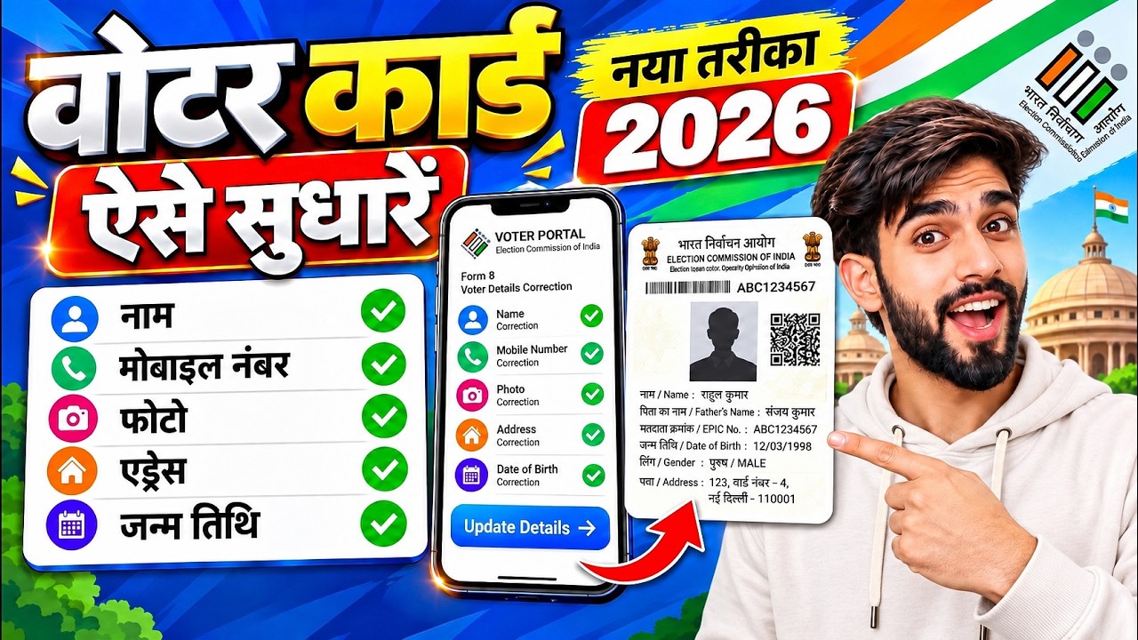 Voter ID Card Correction Online | Voter card correction online 2026 | Voter id correction online