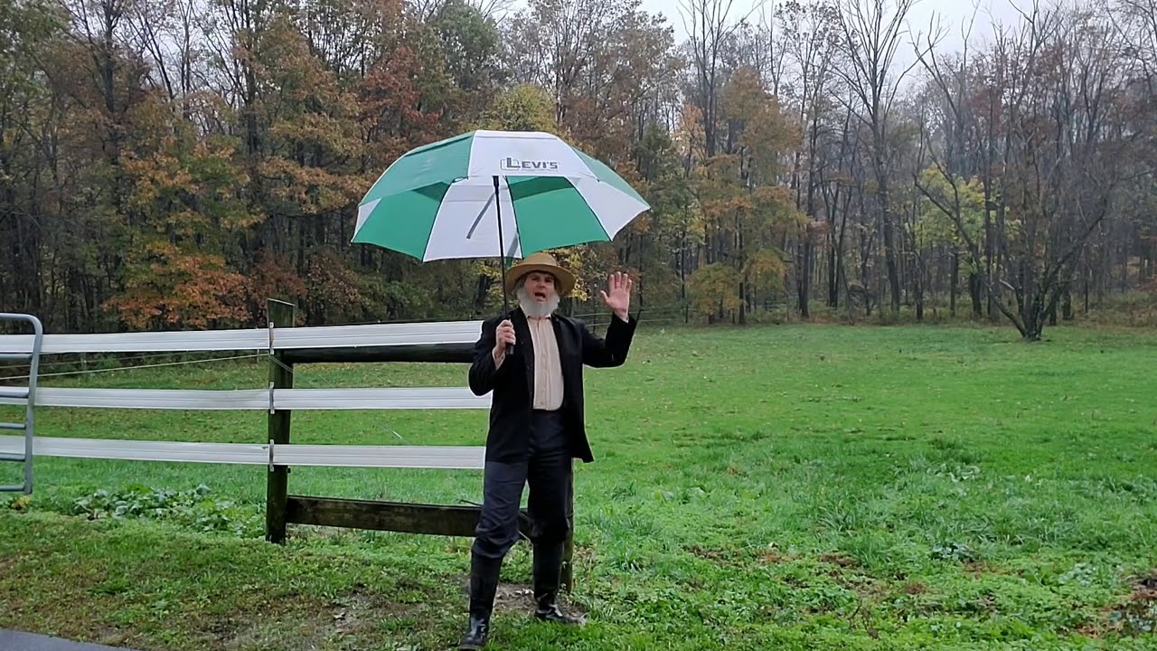 Jacob the Amish weatherman. Hurricane report!
