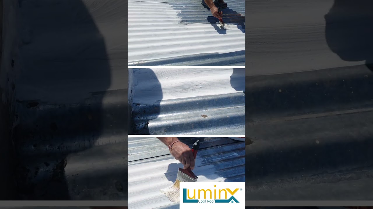 Sitework - LuminX: Cool Roof Paint #shorts #coolroof #transformation