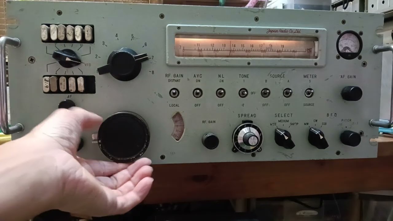 Very rare JRC NRD-1060A marine receiver, manufactured in 1968, fully restored and calibrated