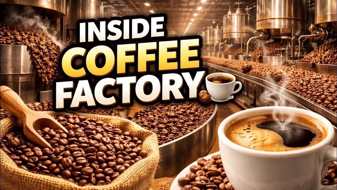 Humans Don't make COFFEE in this Factory 
