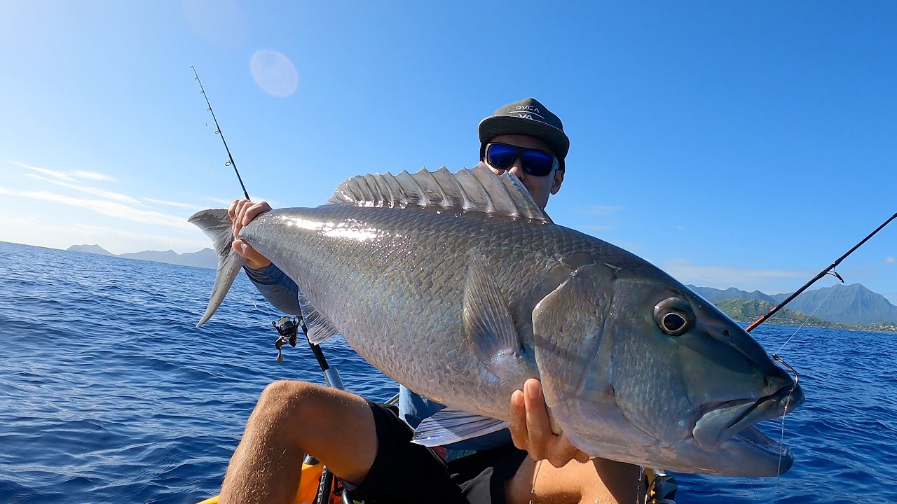 Fishing for Uku! (NEW PB) | Hawaii Kayak Fishing