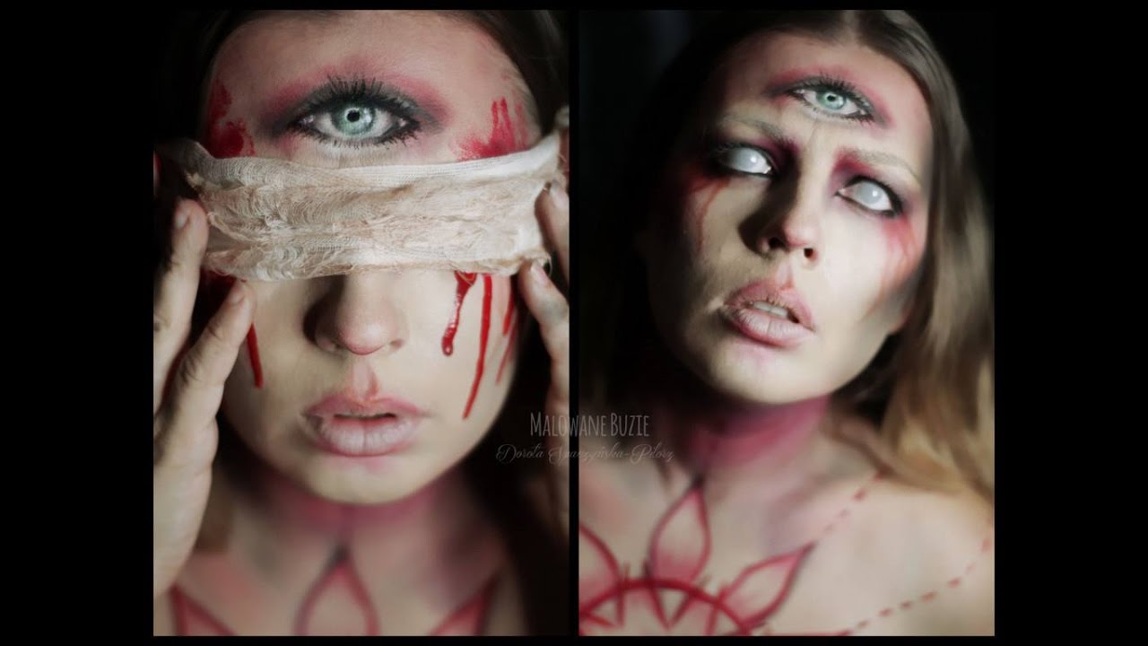 Wyrocznia / Trzecie Oko - Dzień 13 - PROJEKT HALLOWEEN - makijaż na halloween