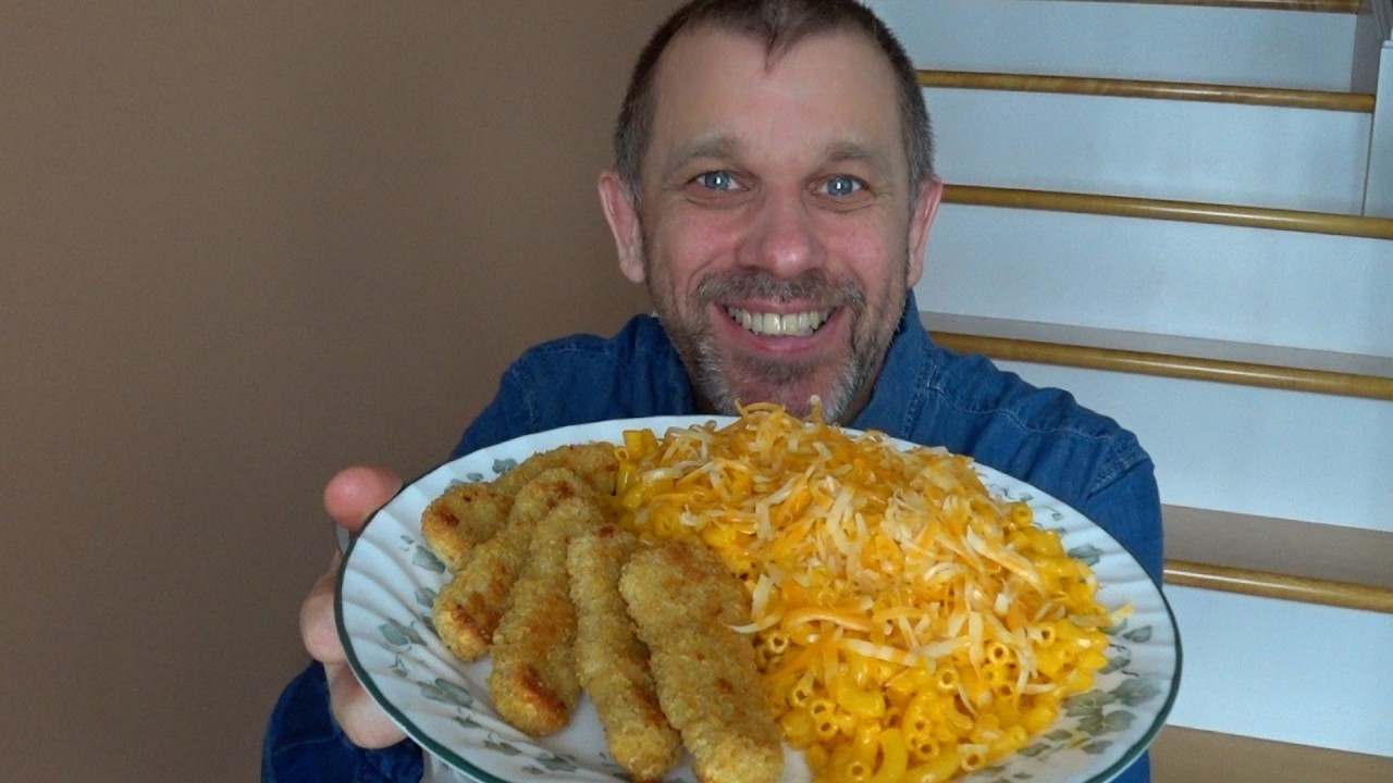 ASMR MOST POPULAR FOOD Fried Chicken Tenders & Mac & Cheese