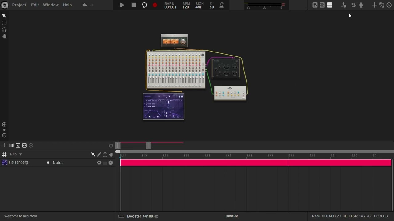 Audiotool | First Steps | Edit Note Regions Part 1