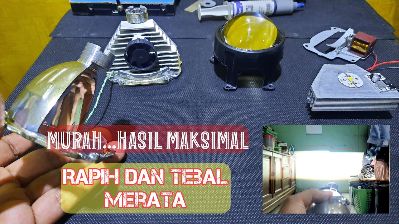Simak..!! Cara Merubah Projector MH1 HID Menjadi Projector BiLED