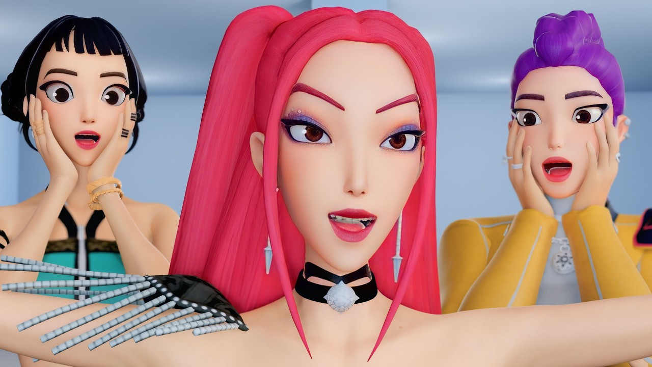 Zoey and Mira Stuck - KPop Demon Hunters Animation