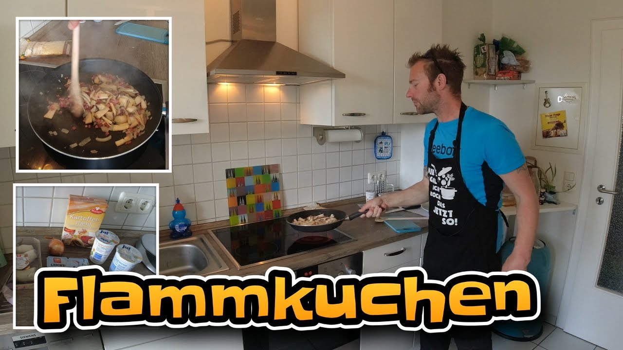 Flammkuchen mit Kartoffelmehl