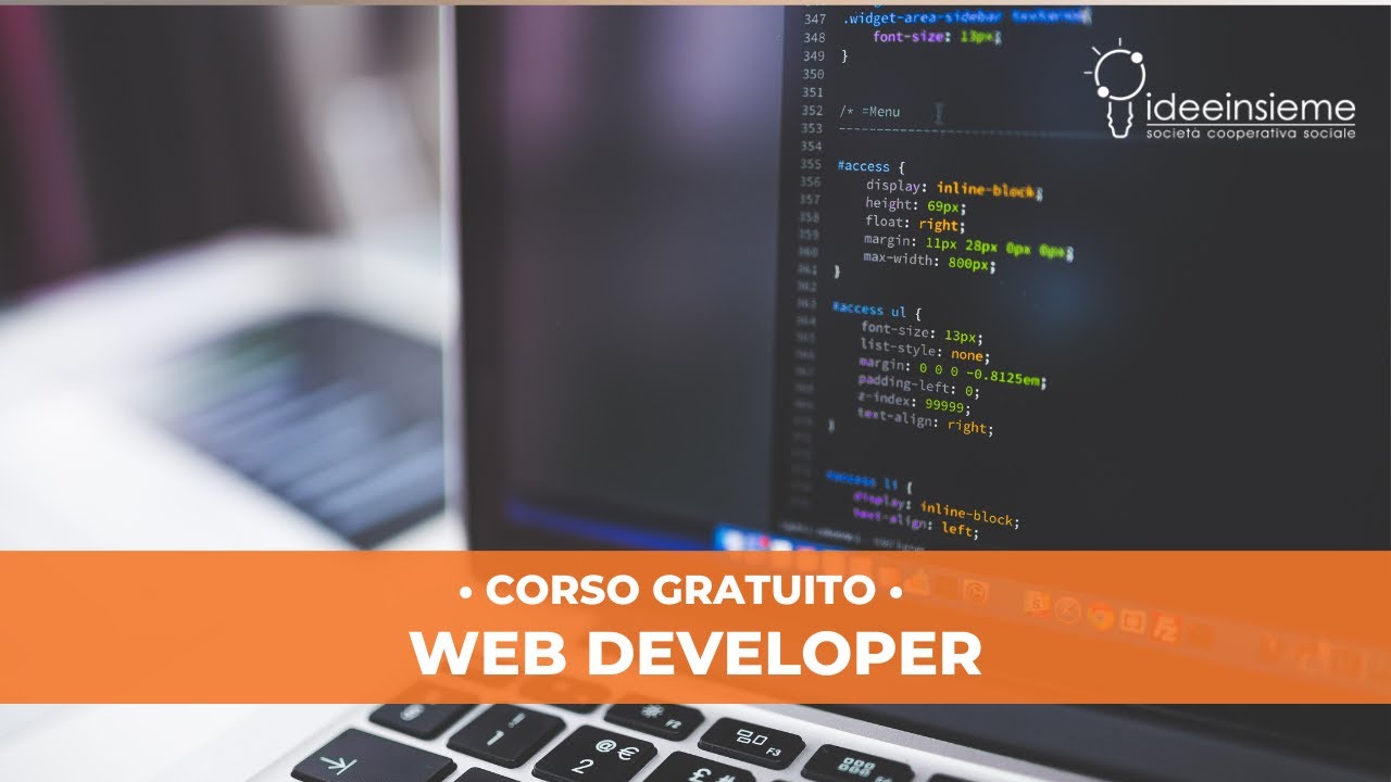 Presentazione corso Web Developer - Gratuito | Idee Insieme soc.coop.soc.