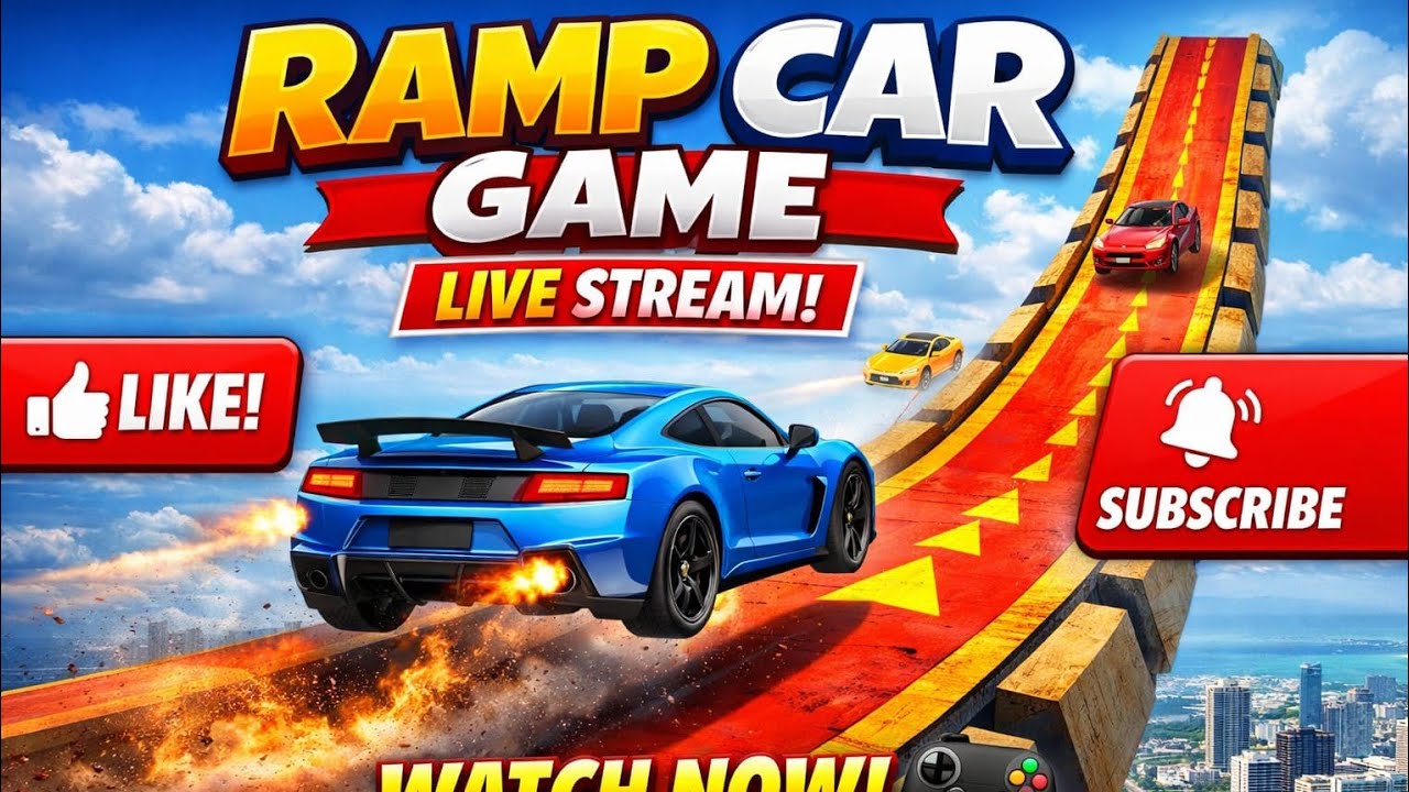 Ramp Car Game 😱 Impossible Car Stunts | Crazy Ramp Challenge | Live Gameplay#rampcargame#car