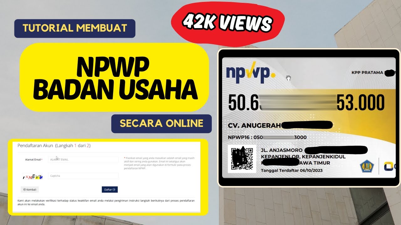 Tutorial Membuat NPWP Badan Usaha secara Online | Terbaru 2023