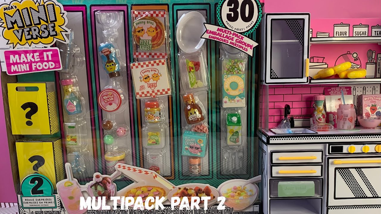 Mini Verse Make It Mini Food Multipack Part 2!!!!!! Pizza!?!?!Cereal?!?!?!
