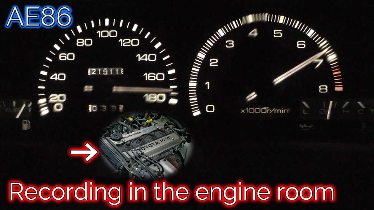 AE86 5MT Engine Sound | Pure Under-Hood Audio, No Music【ASMR】