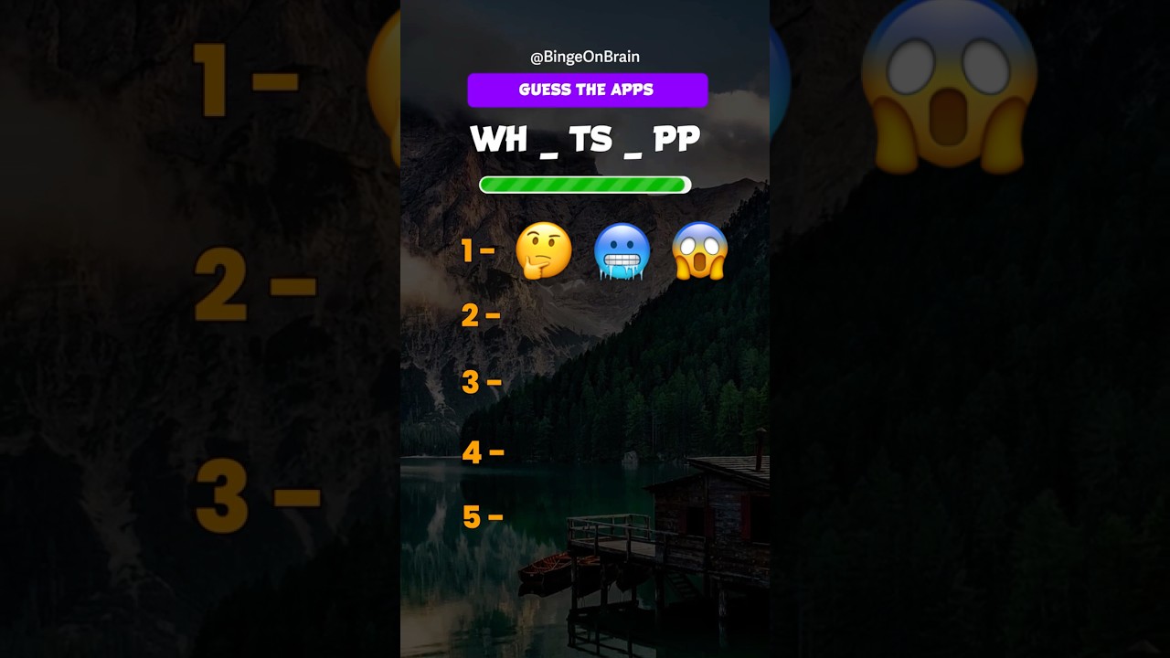 Can YOU Name These Popular Apps? 📱 Missing Letters Quiz!