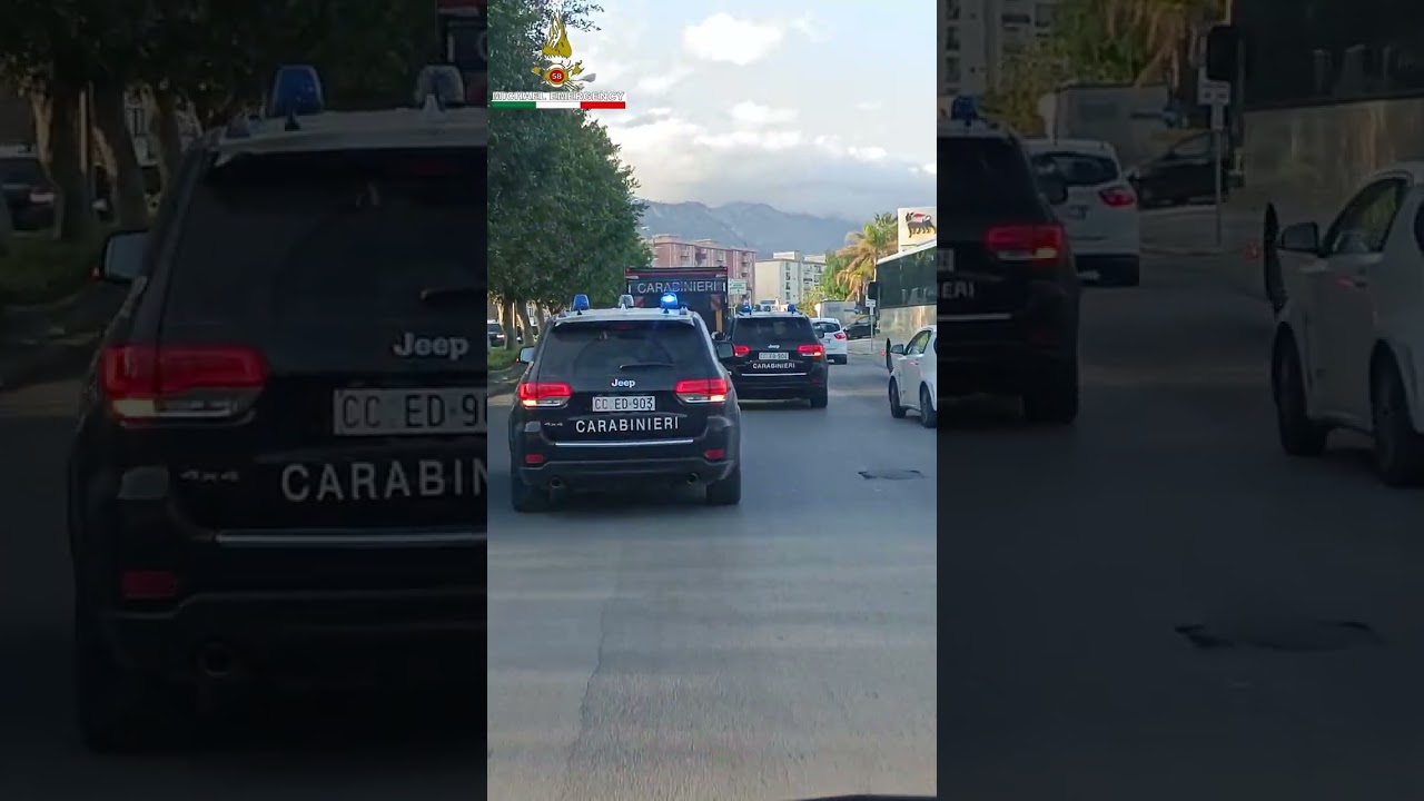 Palermo: [CONVOGLIO CARABINIERI NUCLEO BANCA D'ITALIA]