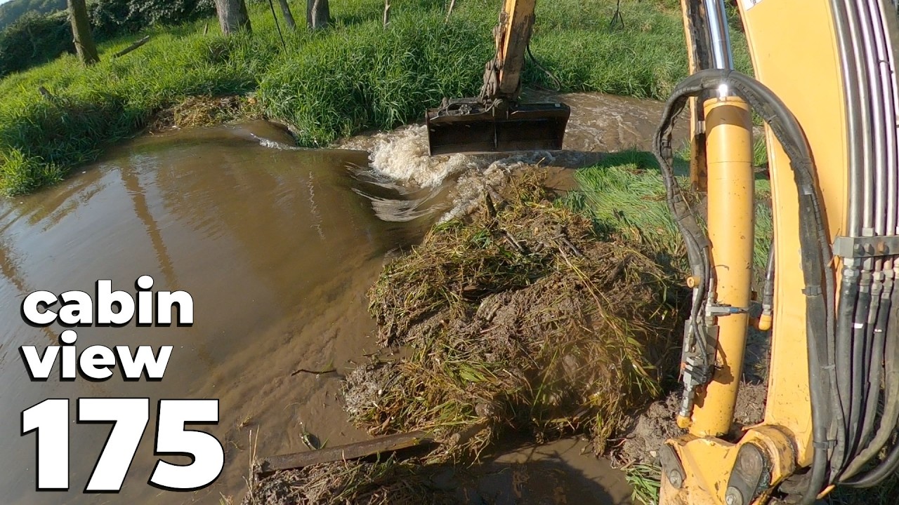 Beaver Dam Removal With Excavator No.175 - Cabin View