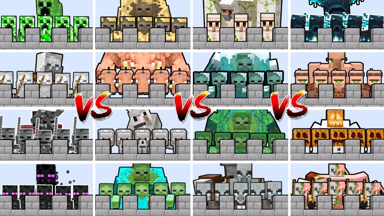 WHO IS THE STRONGEST MUTANT MOB CASTLE? TOURNAMENT | Minecraft Mob Battle