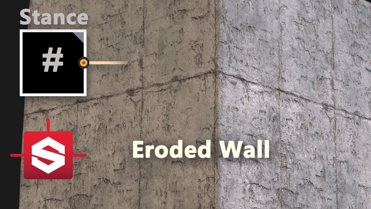 Eroded Wall - Substance Designer Material Breakdown