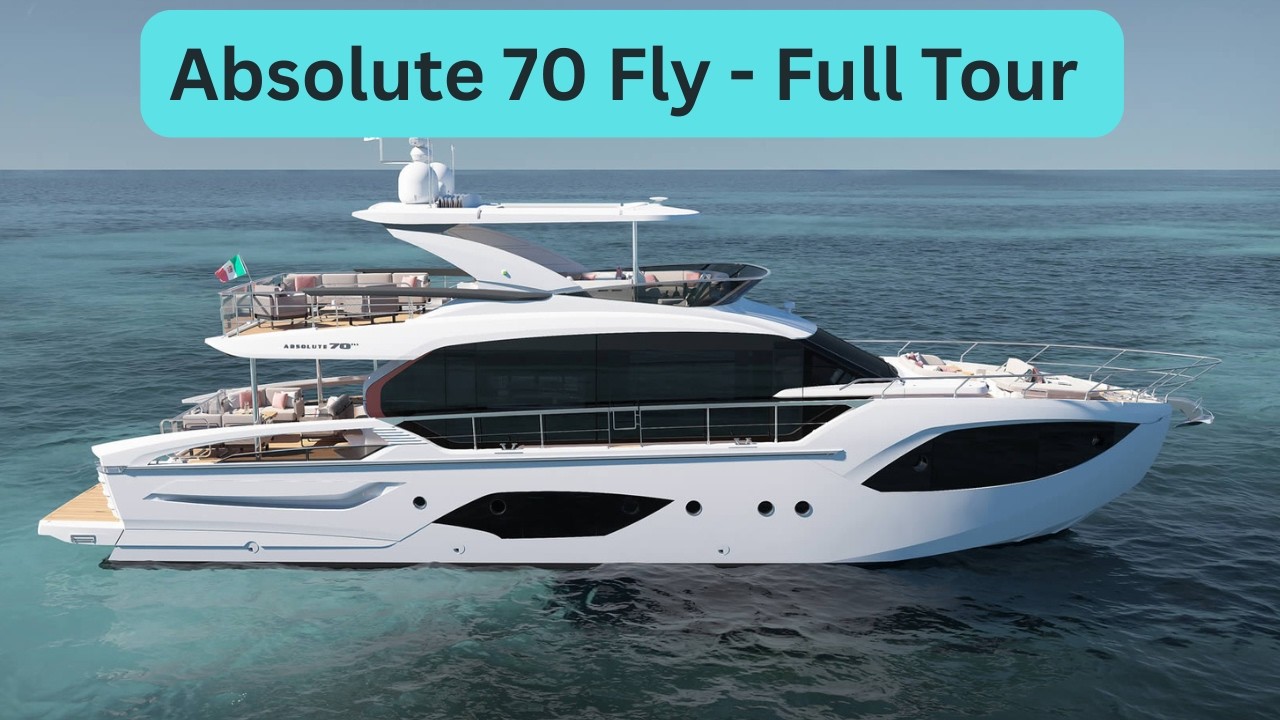 Absolute Yachts - 70 Fly - Полный тур - Одна из лучших носовых кают среди яхт такого размера