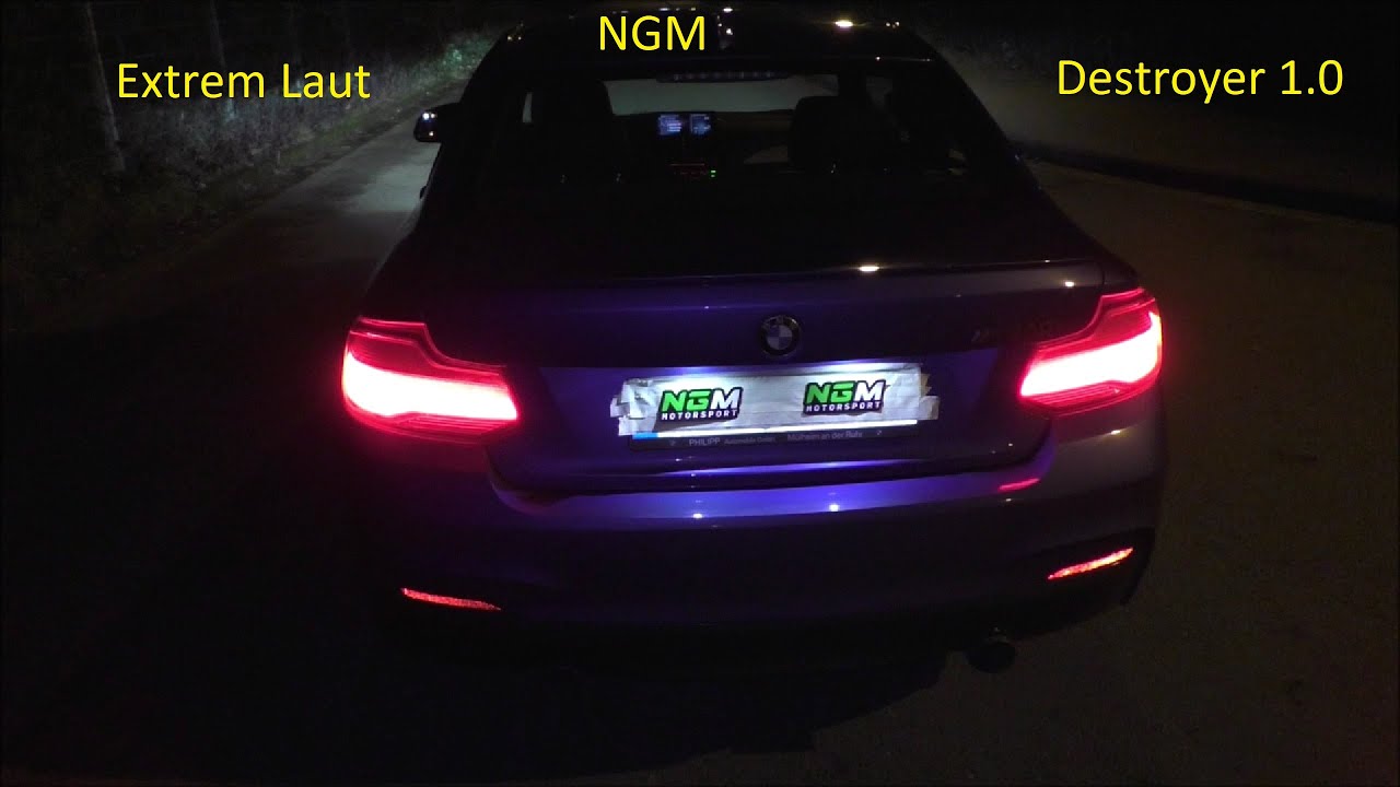 BMW M240i NGM Klappenabgasanlage Destroyer 1