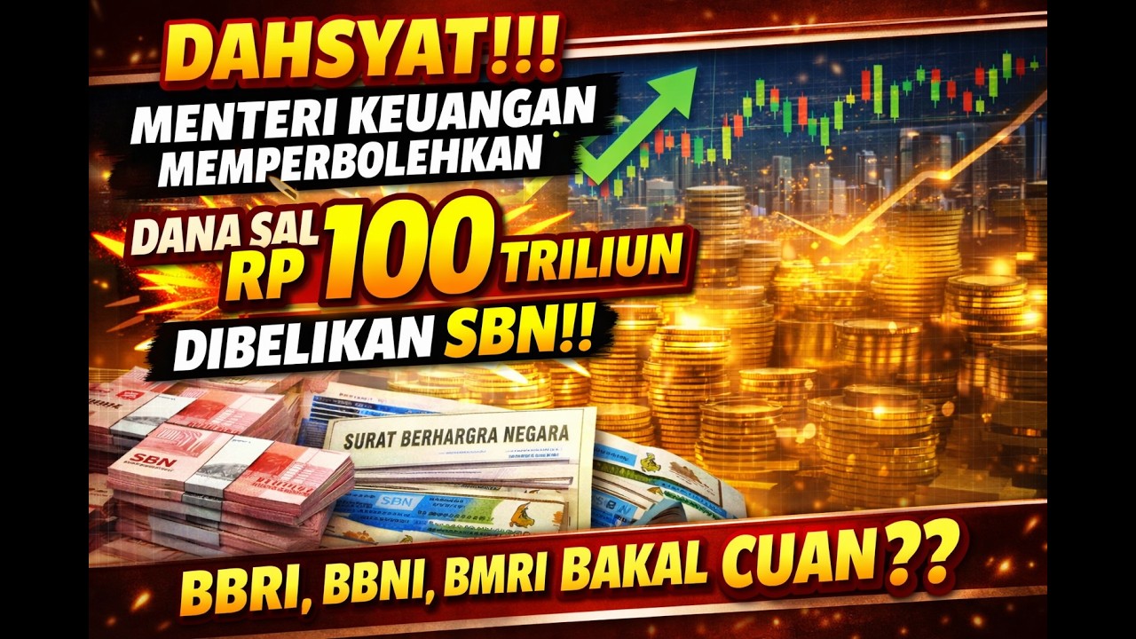 DAHSYAT!!! MENTERI KEUANGAN MEMPERBOLEHKAN RP 100 TRILIUN DIBELIKAN SBN!! BBRI, BBNI, BMRI CUAN??