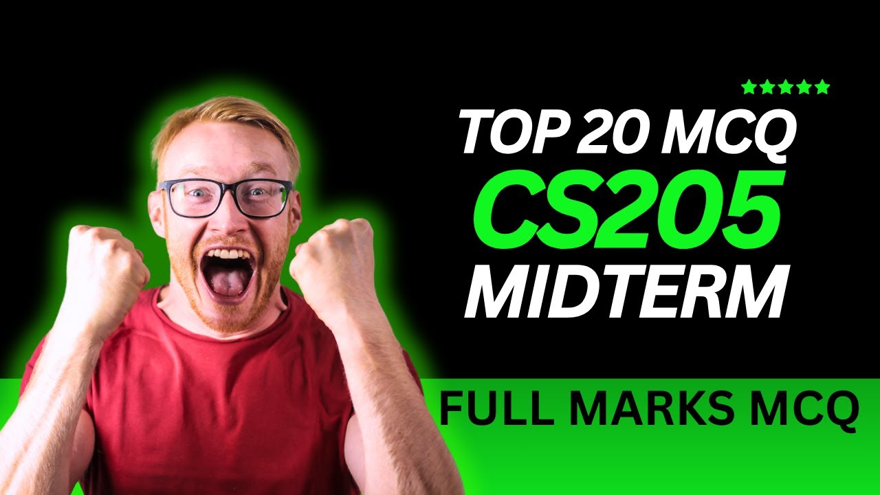 cs205 midterm preparation  | cs205 midterm mcq